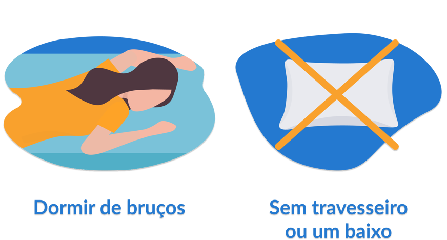 dormir de bruços sem travesseiro